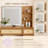 Avonelle Boho Natural Rattan Vanity with LED Mirror and Stool-290462658