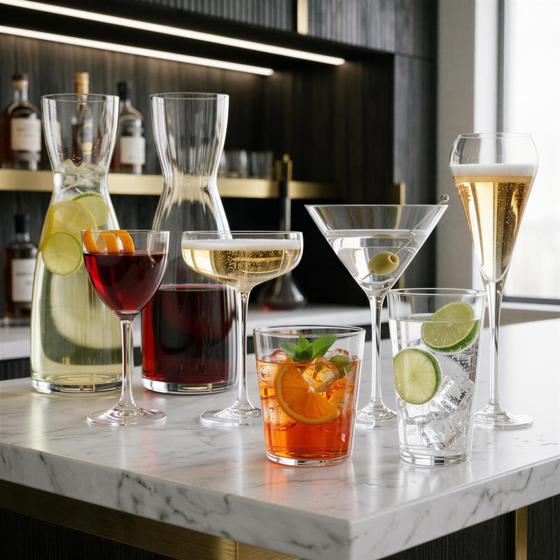 Crystal Highball Glass, Set of 6