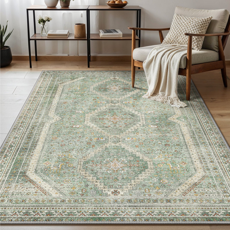 Machine Printed Area Rug, Rectangle 120 x 170 cm