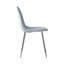 Mose 45cm H Fabric Upholstered Metal Upholstered Back Side Chair in Grey-367622630-292376149