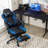 Gymax Adjustable Reclining Ergonomic Faux Leather Swiveling PC & Racing Game Chair with Footrest-62268505