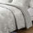 Comforter With Grey Crushed Velvet And Padding For Fluffy Interior