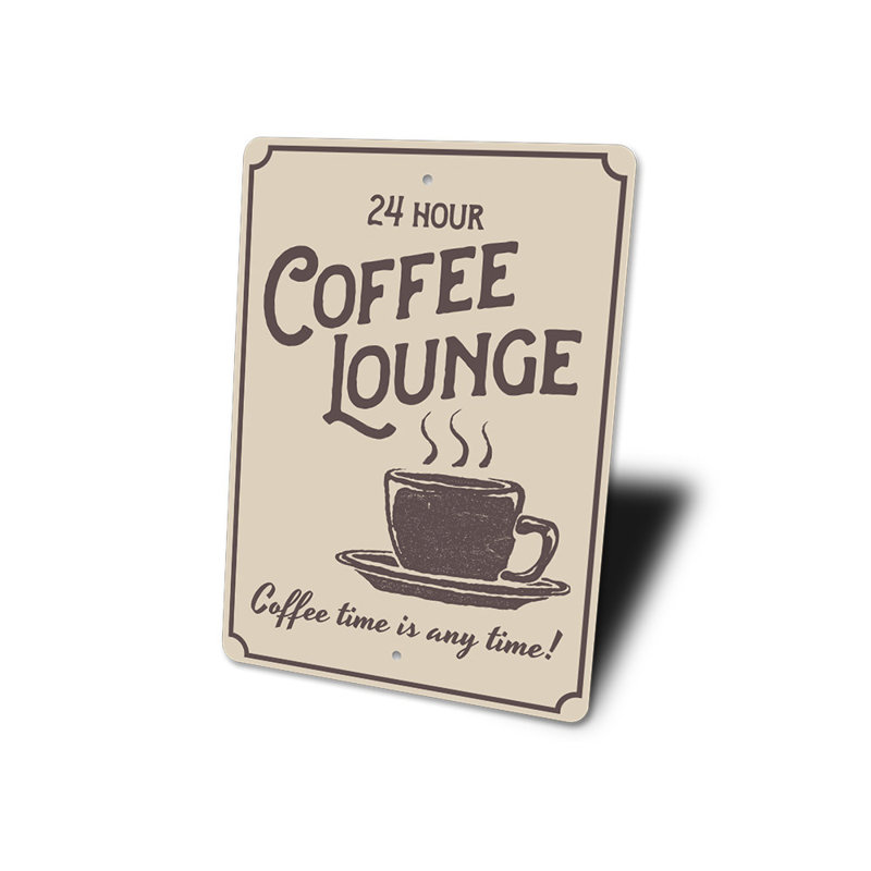 Enseigne café, H 18 po x l 12 po x P 0,06 po