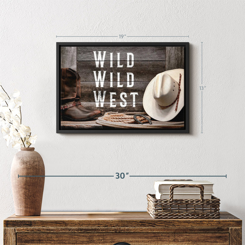 «Wild Wild West», reproduction sur toile, H 13 po x l 19 po