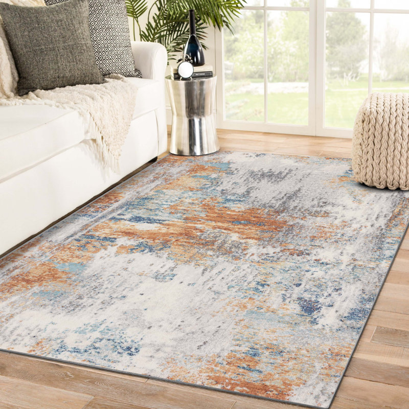 Kingsbury Abstract Multi Indoor Area Rug, Rectangle 8' x 10'