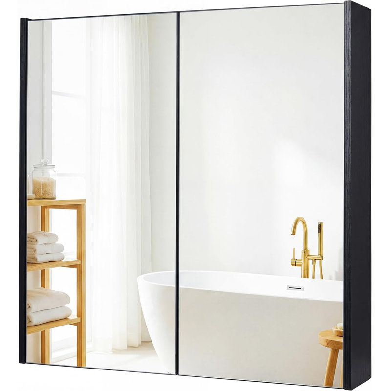 1574.8 mm W 1651 mm H, Black