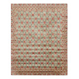 Rug & Kilim’S European Style Rug In Gold With Red And Teal Florals “Samarkand”