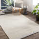 Lessie Handmade Flatweave Gray/Beige Area Rug
