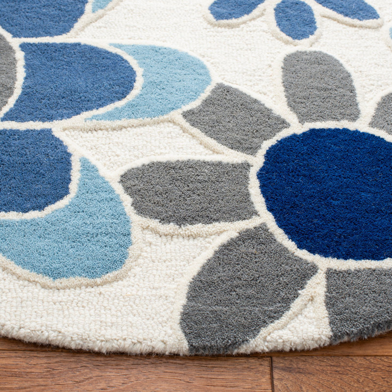 Asdvadzadur Hand Tufted Wool And Cotton With Latex Rug, Rectangle 8' x 10'
