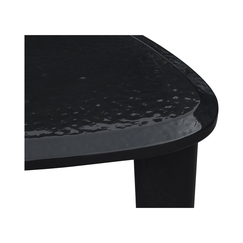 Sophie Outdoor Coffee Table, Charcoal Lacquer