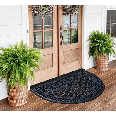 Prestia Entrance Door Mats, 30 x 60, Durable Large Outdoor Rug, Non-Slip Welcome Doormat Bloomsbury Market