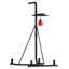 2-in-1 Adjustable Heavy Bag and Speed Bag Stand with Weighted Base for Home Boxing Training, Black