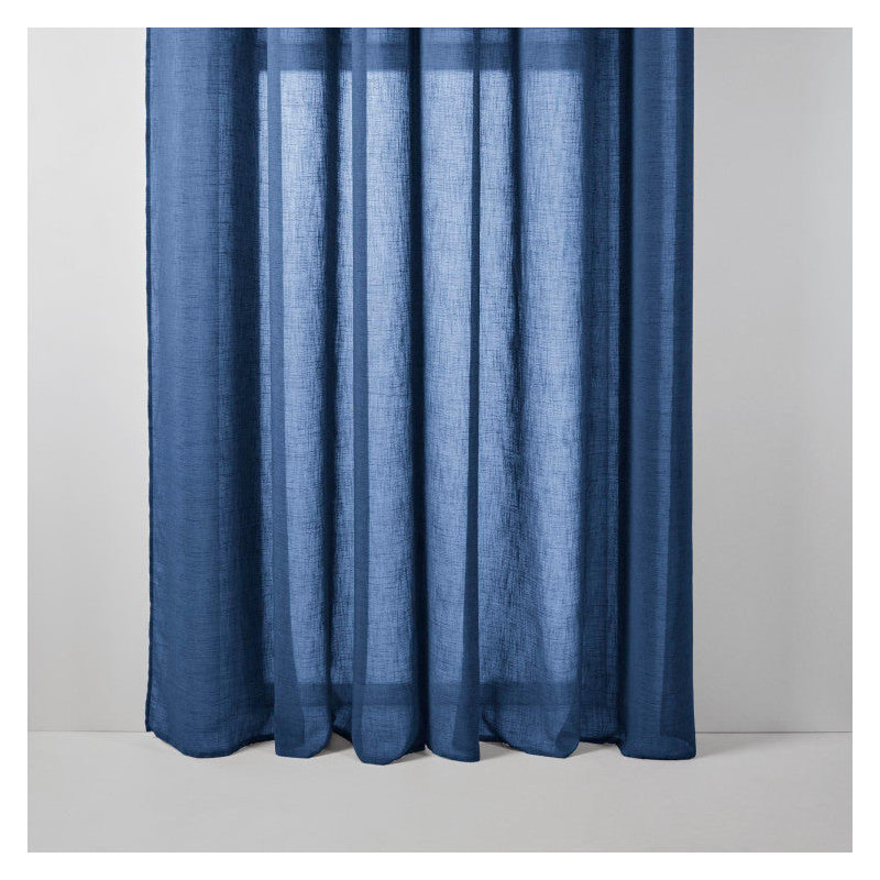 Sheer Curtain Single Panel, Blue, 145cm x 298cm