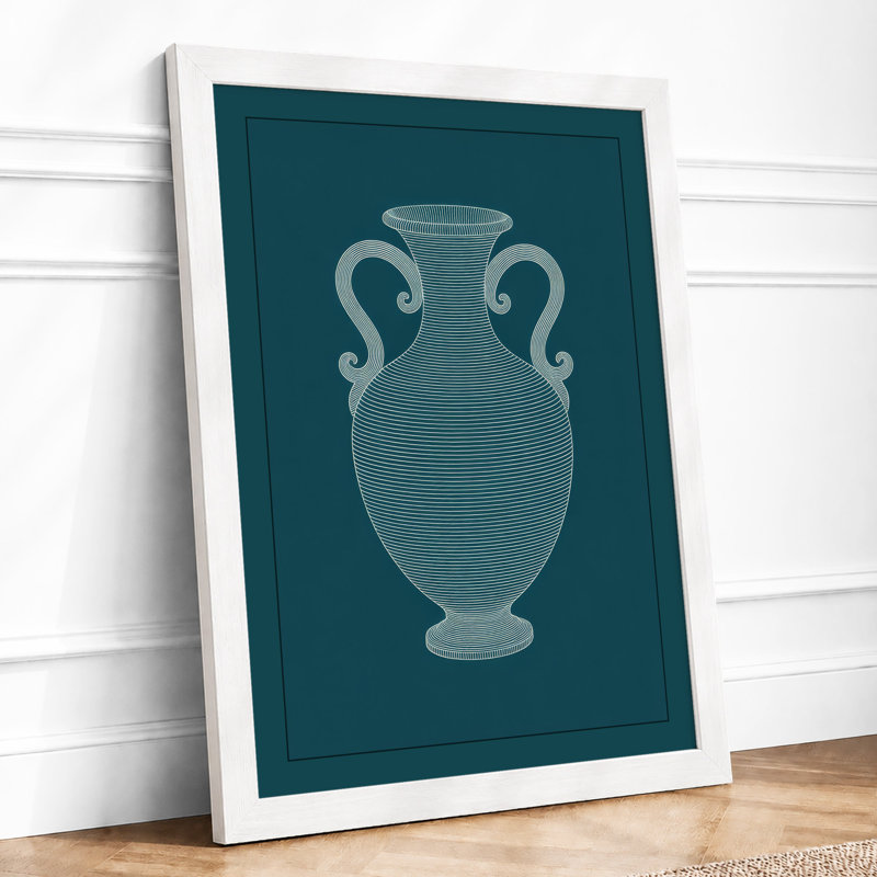 Classical Amphora Minimalist - Print, A3 - 42.0 x 29.7 cm, White
