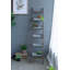 Pot à fleurs pliable en ardoise en bois galvanisé 14,2 po x 7,5 po x 70,9 po Farmhouse