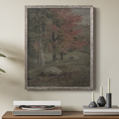 «Vintage Landscape Cxxix», reproduction encadrée - bois massif