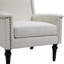 Upholstered Linen Cotton Armchair-1548444474