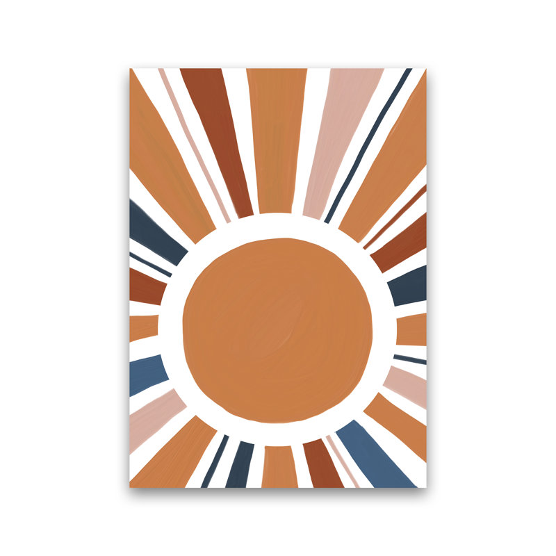Abstract Sun Rays - Print, No Framed, 30cm H x 21cm W x 1cm D