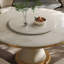Ensemble de table de salle à manger en marbre blanc naturel-139405602-139405604