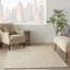 Tapis gris / beige en laine touffeté à la main Abstract-1047831787