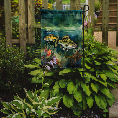 Drapeau de jardin double en polyester H 15,5 po x l 11,25 po