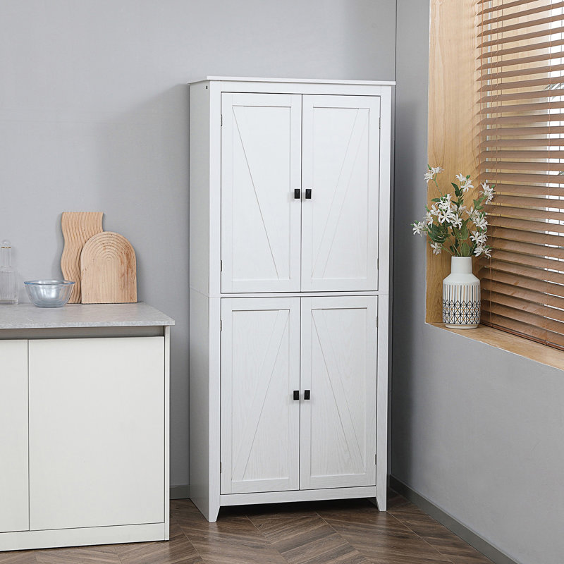 Armoire de rangement 4 portes à 4 niveaux Modern Modern