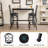 Arlander Swivel Counter Stool with Metal Frame-1258048243