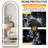 Belspring Mirror Full Length Standing Mirror with LED Lights, Lighting Floor Mirror with Stand and Dimming-1831435749