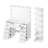 Modern 11-Drawer Vanity Desk With Hollywood Lighted Mirror, 7-Tier Display Shelves & Charging Station, Premium Makeup Table With Crystal Handles