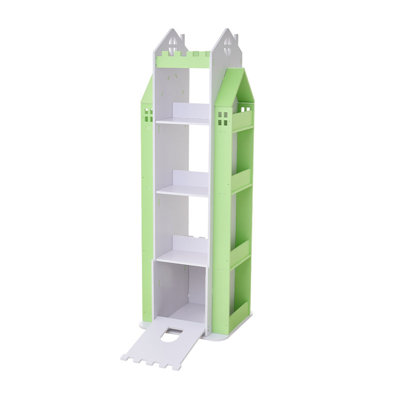 140cm H X 1cm W PVC Wood Plastic Board + Co-extruded Board + ABS No Subject Kids Bookcase