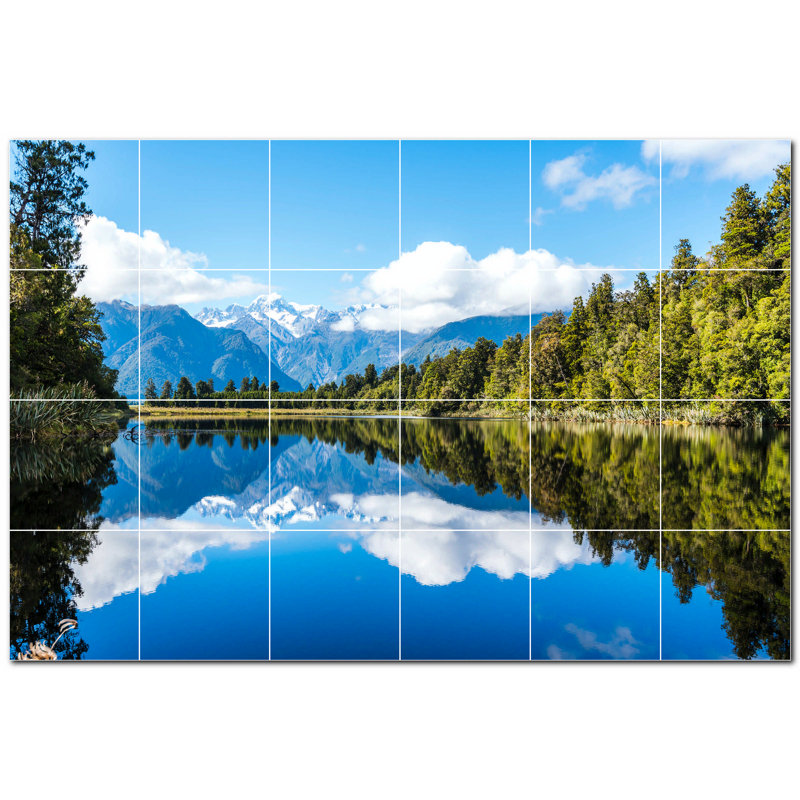 Murale décorative en céramique 4,25 po x 4,25 po