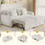 2 Seater Linen Sofa Bed-1907410468