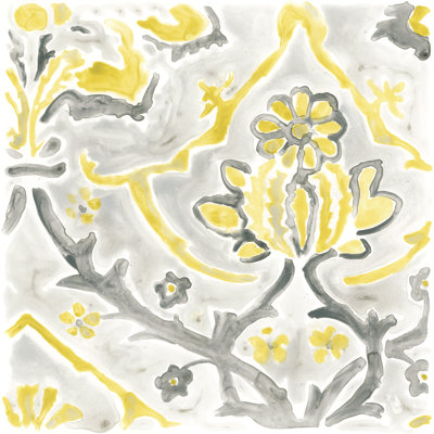 Carrelage damas Citron