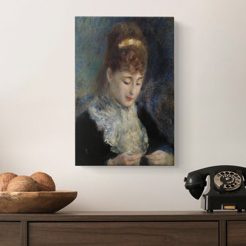 «Woman Crocheting» par Pierre-Auguste Renoir, 12 x 18