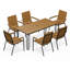 Ensemble de 4 chaises d'extérieur en polystyrène-404954841