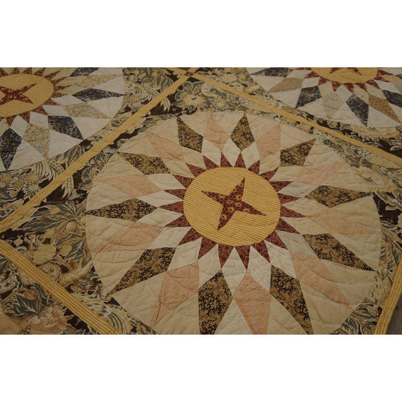 Antique Quilt America Geometric Flat Weave Rug