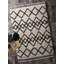 Peugeot Geometric Shaggy Ivory/Charcoal Rug-30109775