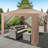 10 pi. L 10 pi. D Pavillon de jardin en fer