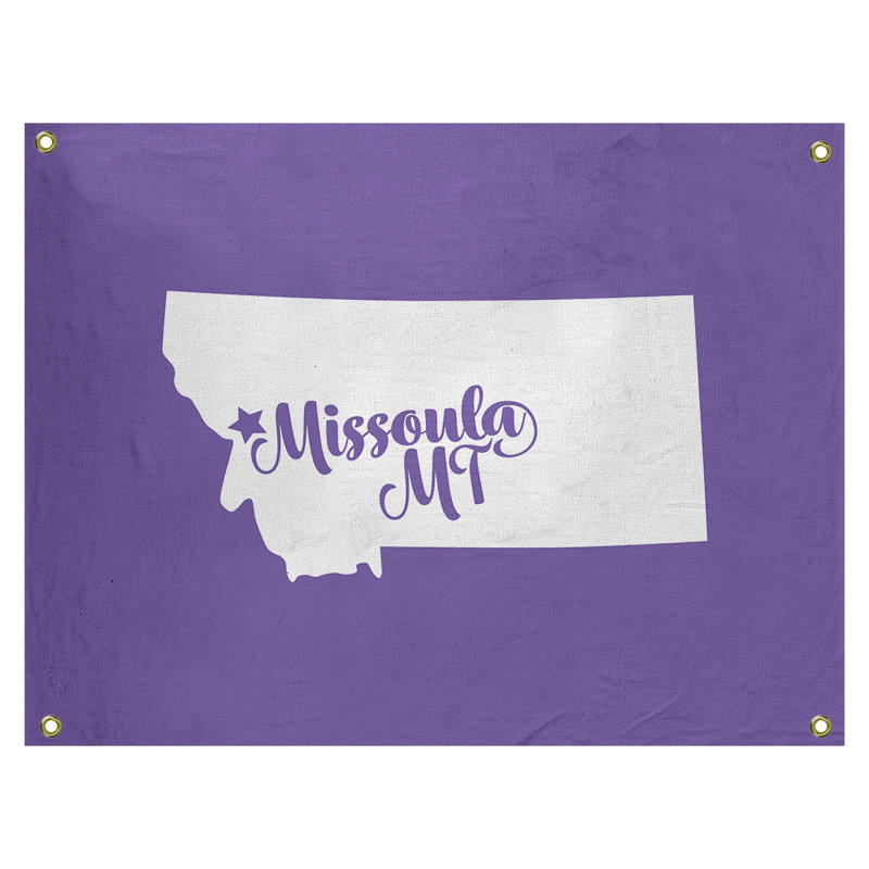 Tapisserie murale montana missoula, H 50 po x l 59 po, Mauve