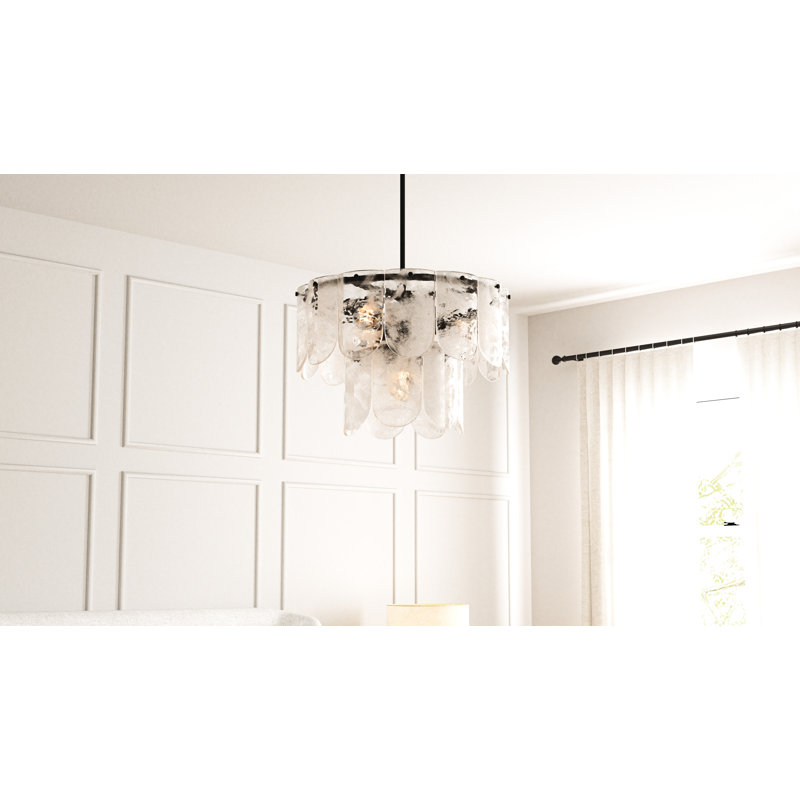 Luminaire suspendu noir mat 5 lumières Cassidy