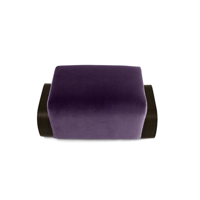 Repose-pieds Cayenne, Velours violet