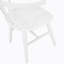 Ensemble de salle à manger 5 pièces en bois blanc et naturel avec table Windsor et 4 chaises Windsor
