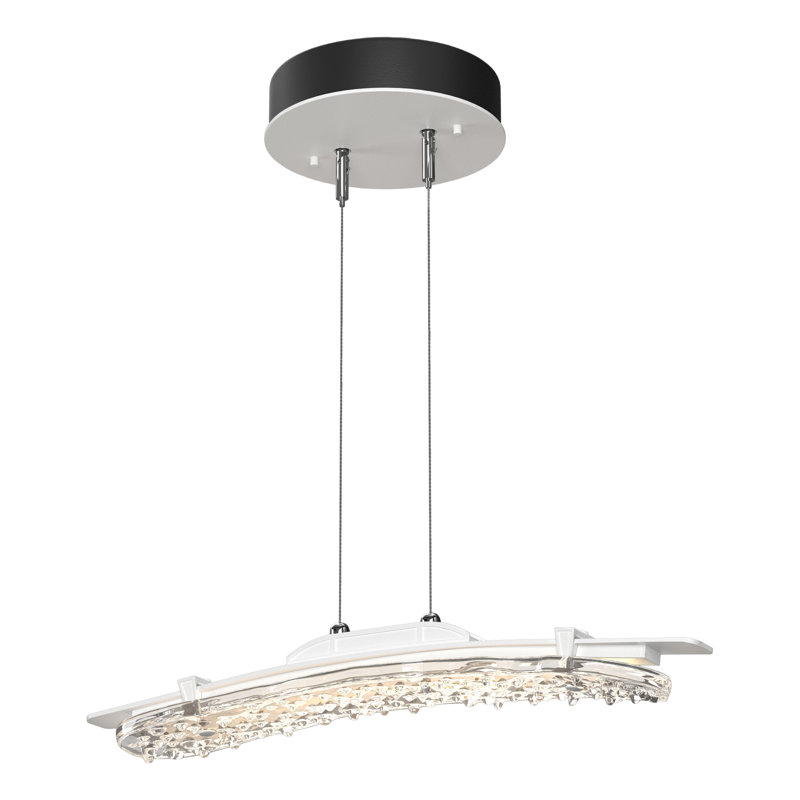 Glissade 1 - Light Unique Geometric LED Pendant, White
