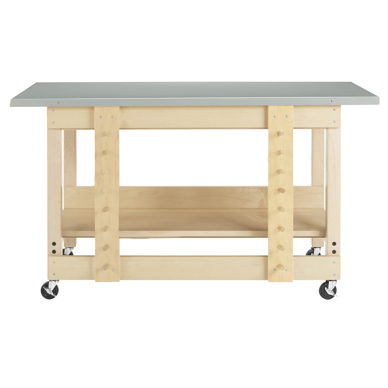 60'' W Metal Top Workbench, Included