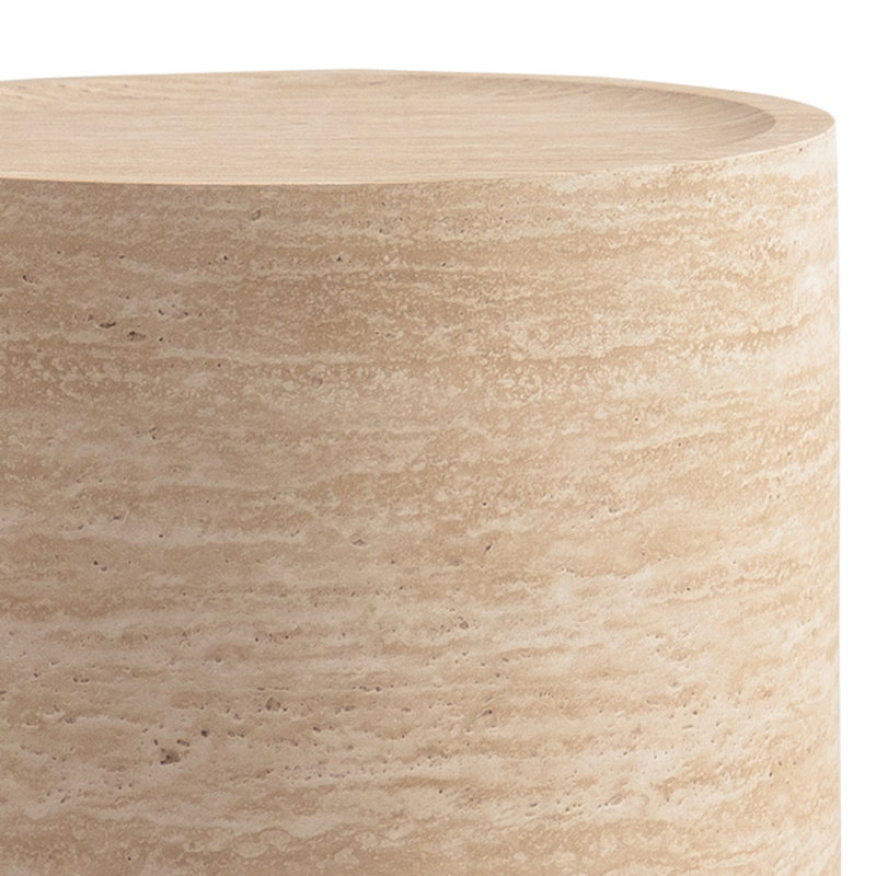 Table d'appoint à tambour ronde moderne avec motif planétaire unique et aucun assemblage requis pour les espaces de vie