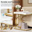 Table de chevet stable avec plateau en faux marbre