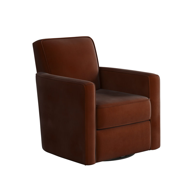Balina Bindi Swivel Glider, Bella Burnt Orange, 38 " H x 35 " W x 36 " D  