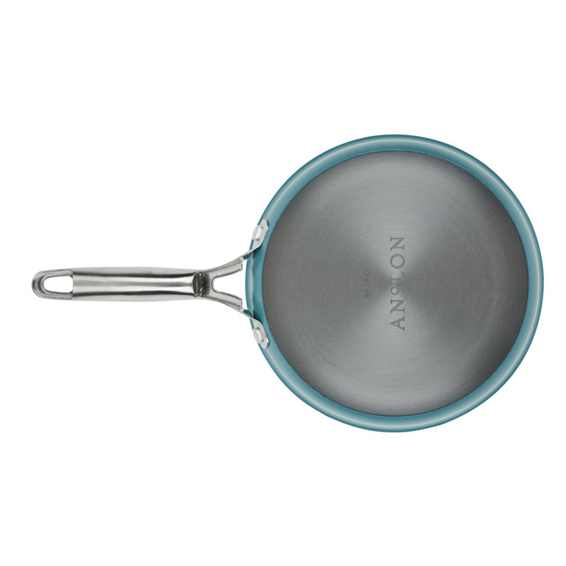 Anolon Achieve Hard Anodized Nonstick Cookware Pots and Pans Set, 10 Piece, Teal
