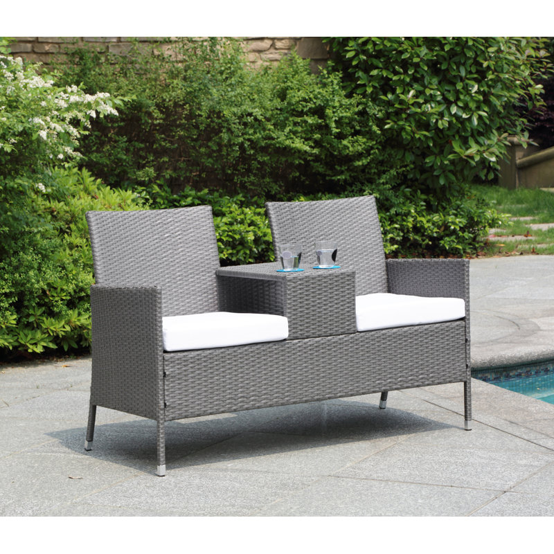 Wicker Outdoor Bench