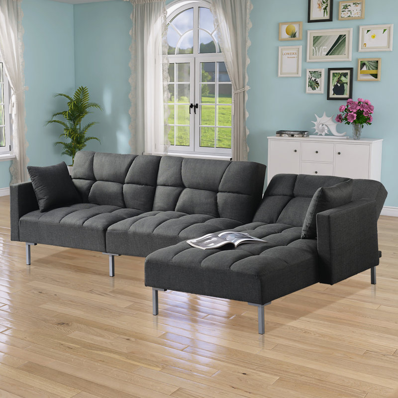 Argene 107" Convertible Sofa Bed Sleeper, Sectional